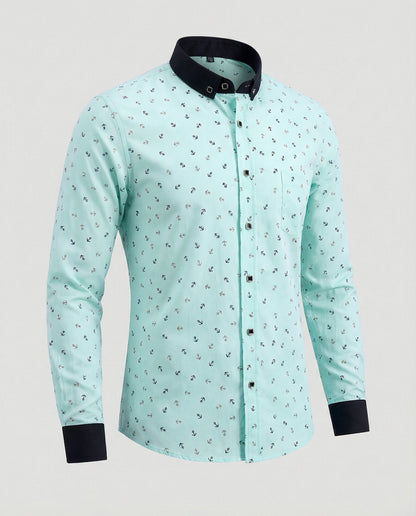 Herren Businesshemd Slim Fit Kentkragen Weiß