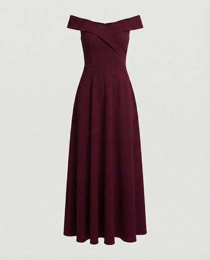 Eveloria Damen Off-Shoulder Abendkleid Lang Elegantes