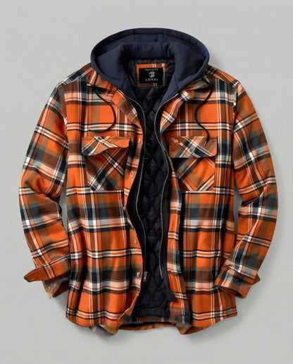 Herren Gefütterte Holzfällerjacke