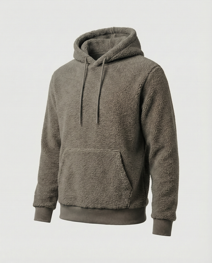 Herren Teddy Pullover Kuschelfleece