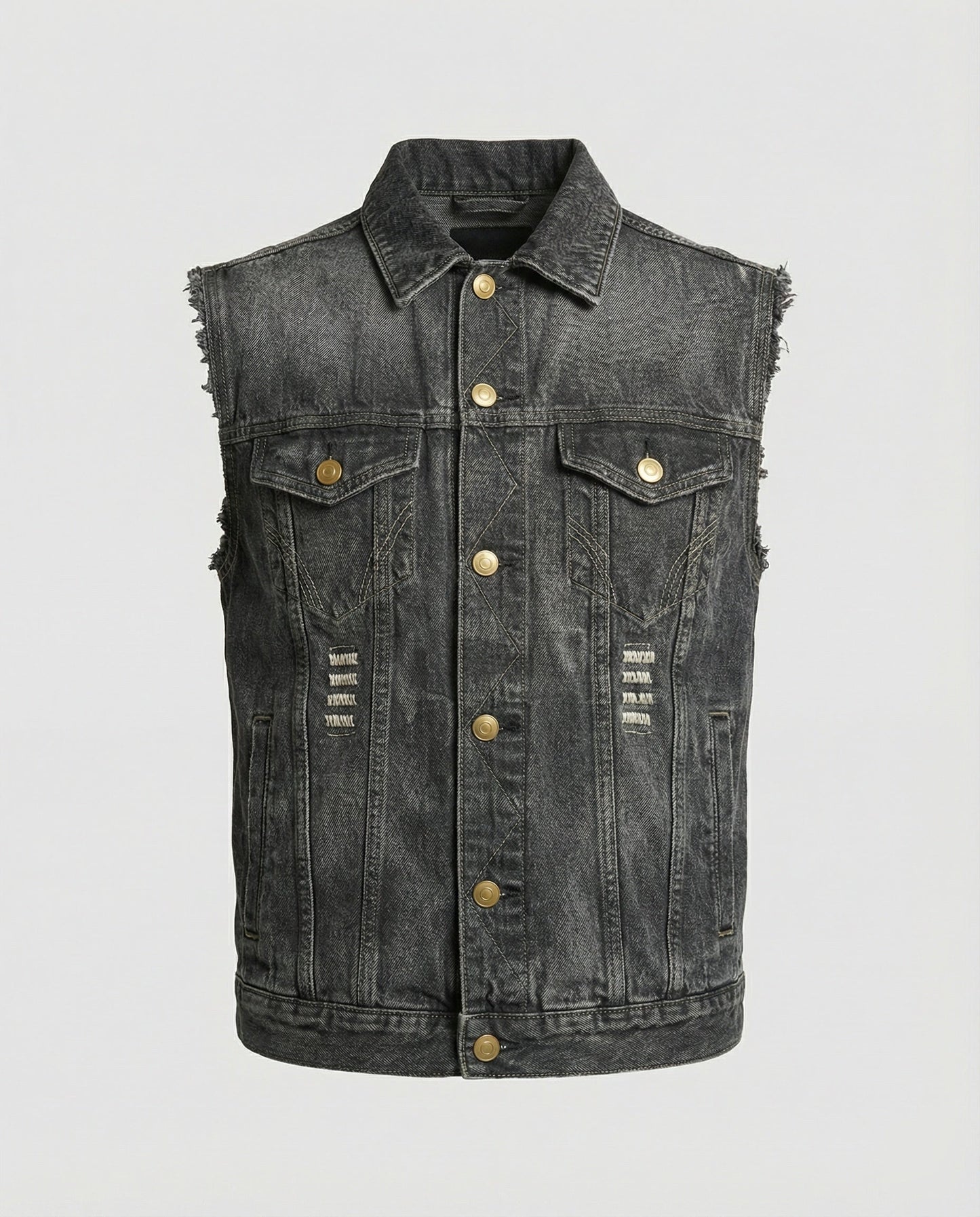 Herren Denimweste Blau