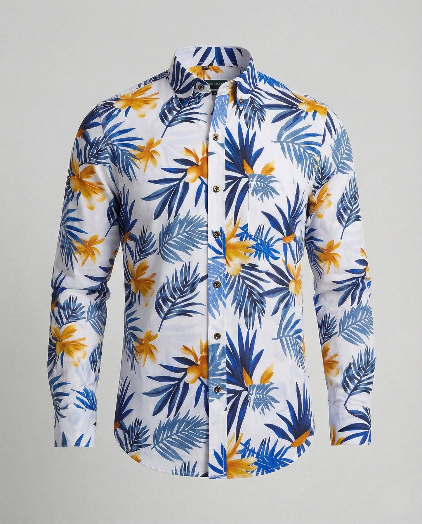 Herren Businesshemd Slim Fit Kentkragen Weiß