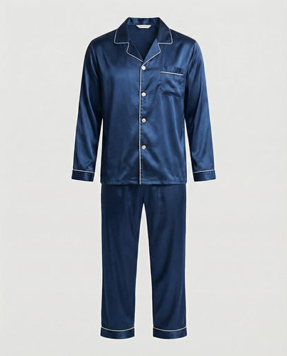 Herrenpyjama Satin