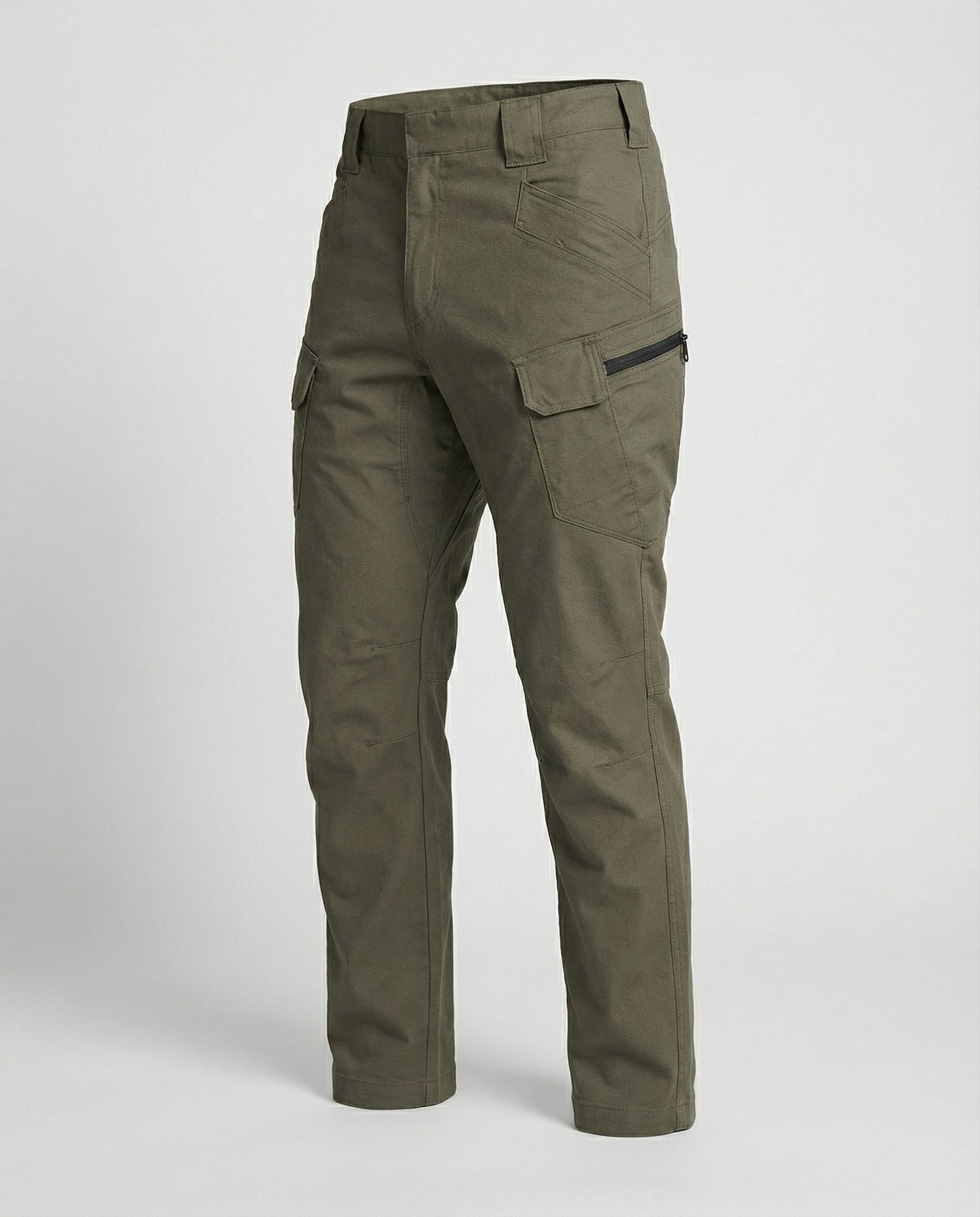 Damen Trekkinghose Funktionstaschen Beige