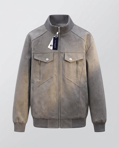 Herren Velour Bomberjacke Locker - Eveloria