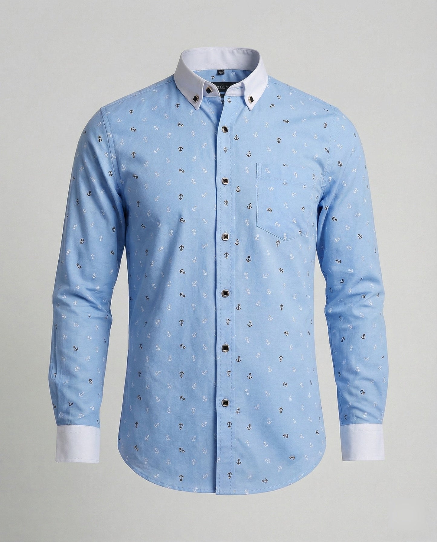 Herren Businesshemd Slim Fit Kentkragen Weiß