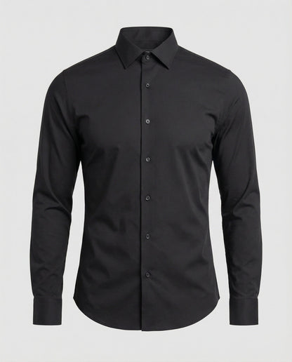 Herren Business Hemd Elastisch Stretch