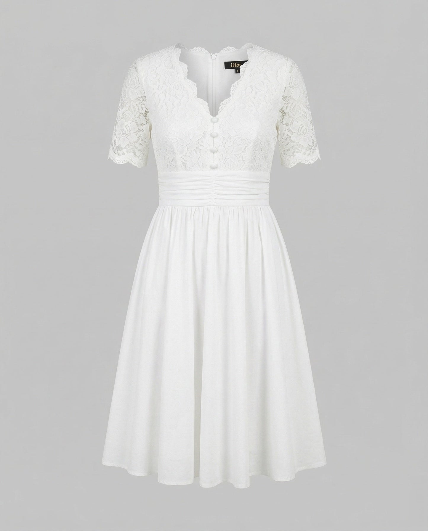 Hochzeitskleid Spitze Romantisch Weiß