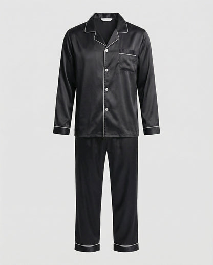 Herrenpyjama Satin