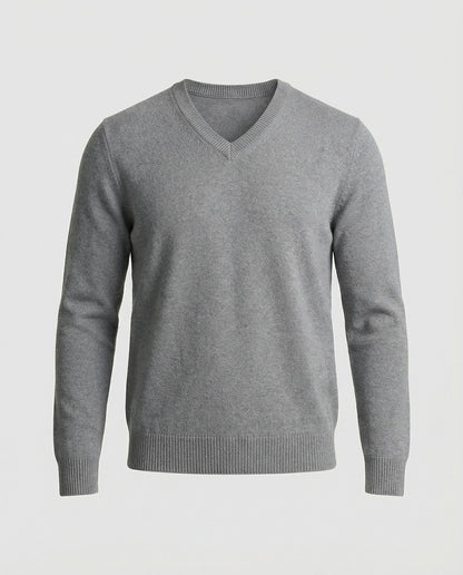 Herren Feinstrick Pullover V-Ausschnitt