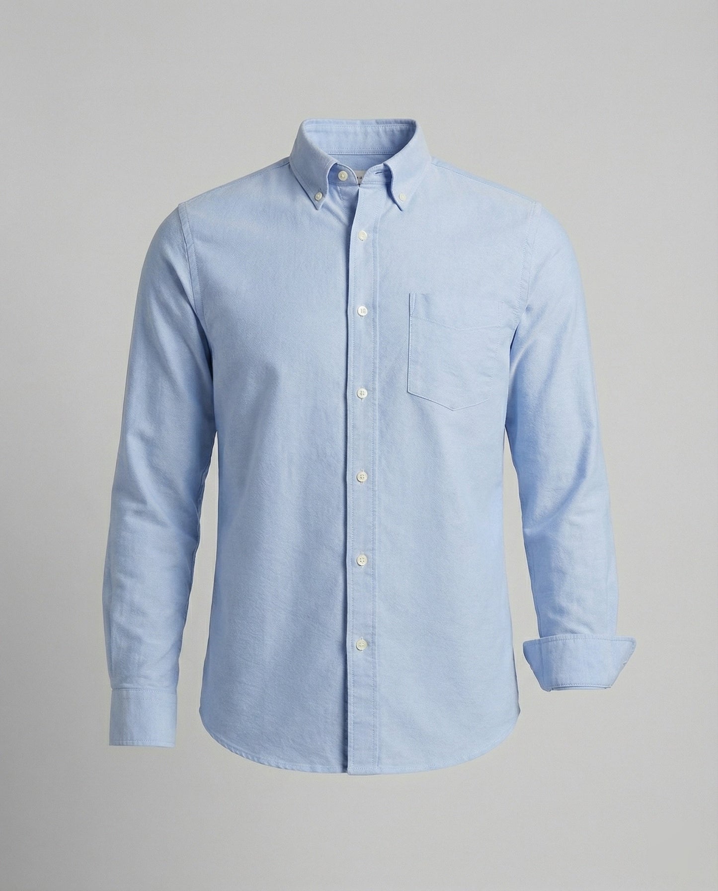 Herren Slim Fit Oxfordhemd Baumwolle Weiß
