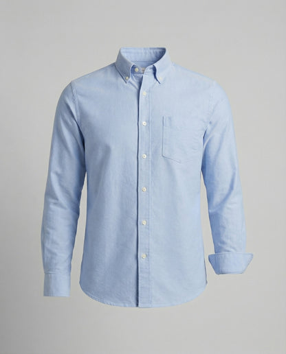 Herren Slim Fit Oxfordhemd Baumwolle Weiß