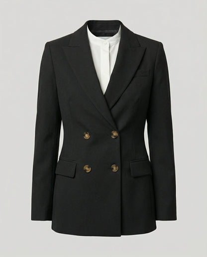 Damen Tailliertes Wollsakko Elegante Passform