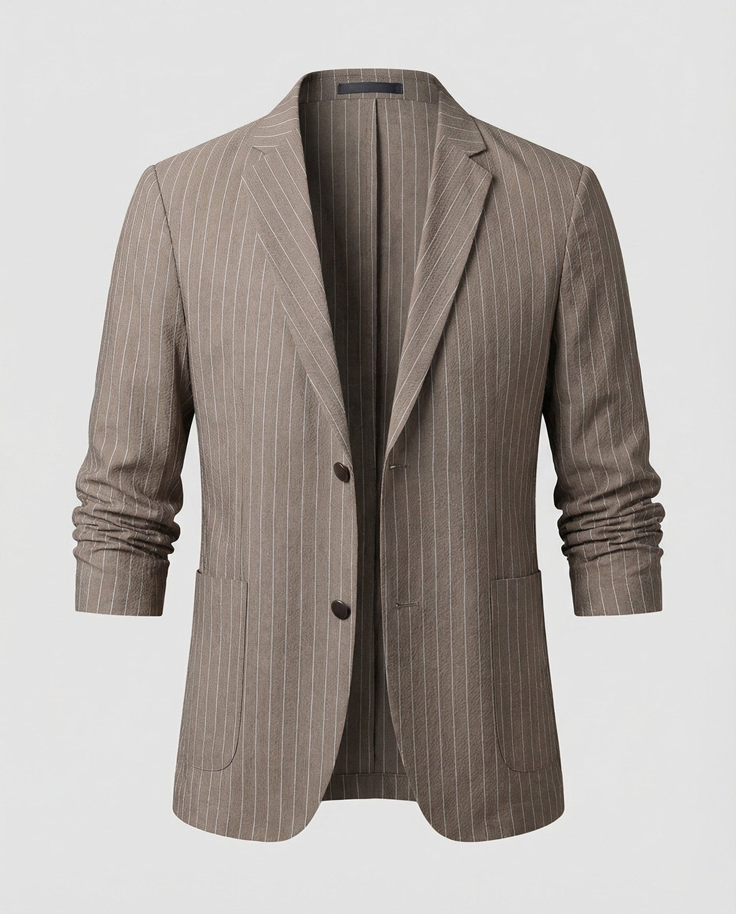 Herren Slim-Fit Sakko Nadelstreifen Sommer