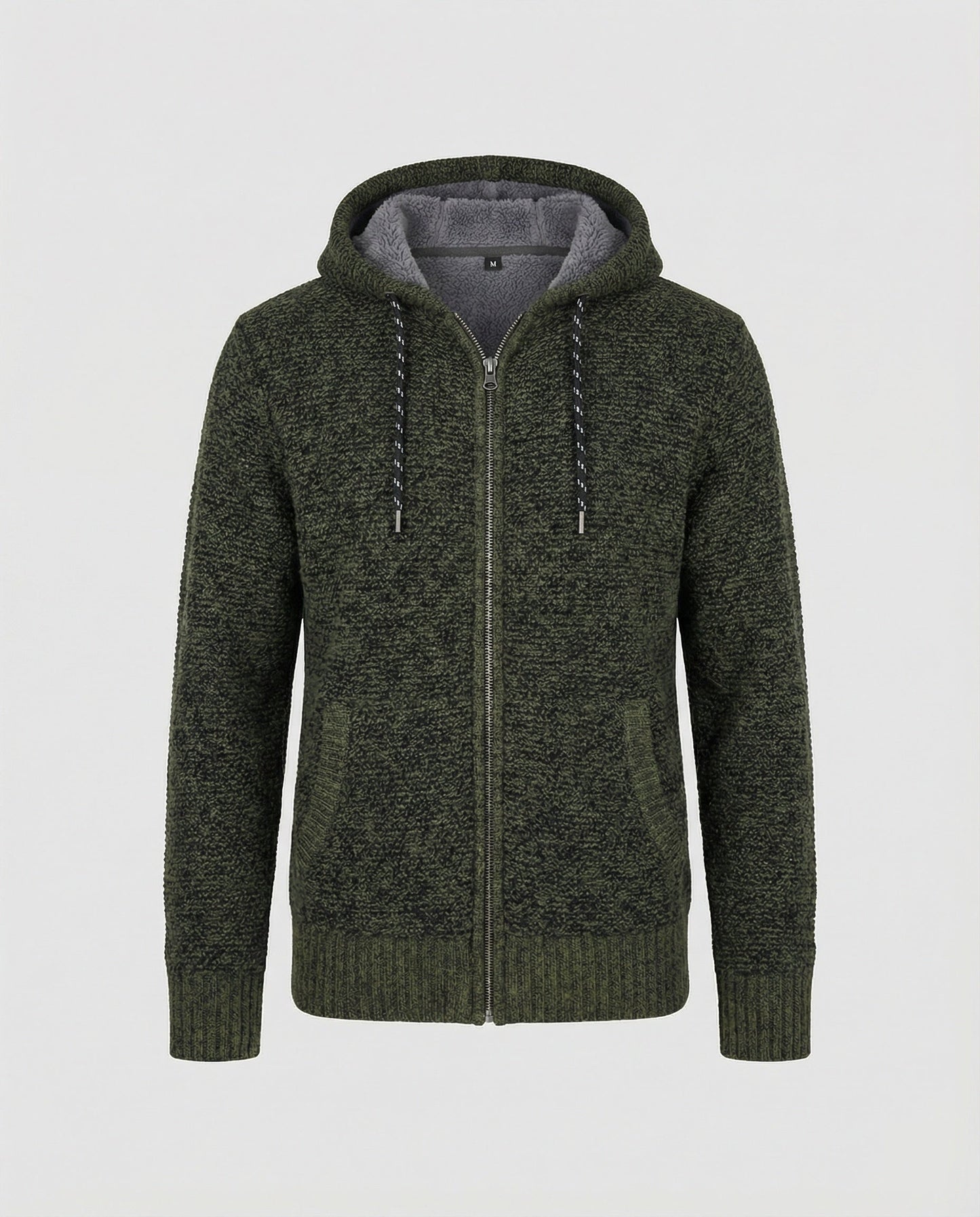 Herren Strickjacke Mit Kapuze Beige