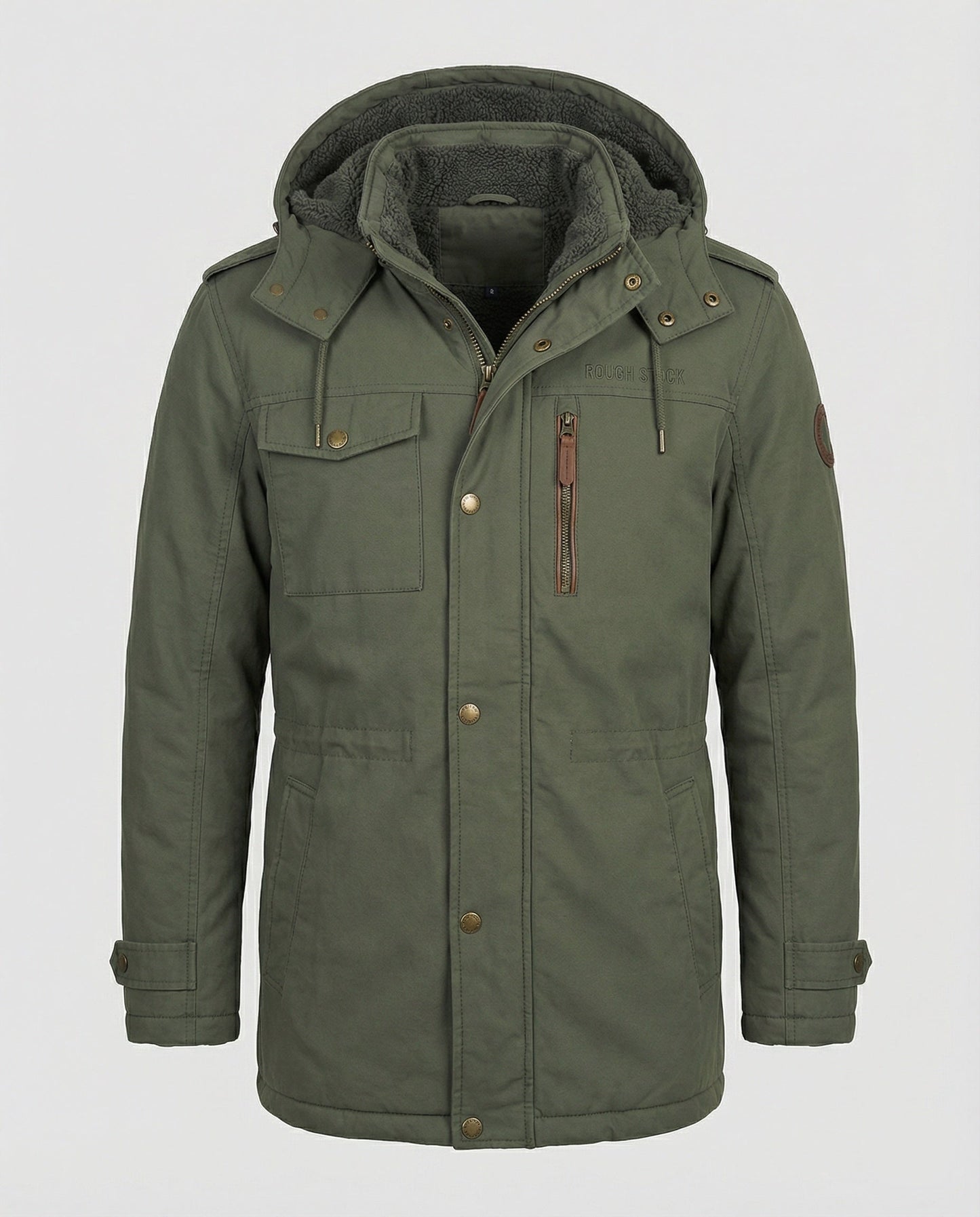 Herren Gepolsterte Jacke Lässig