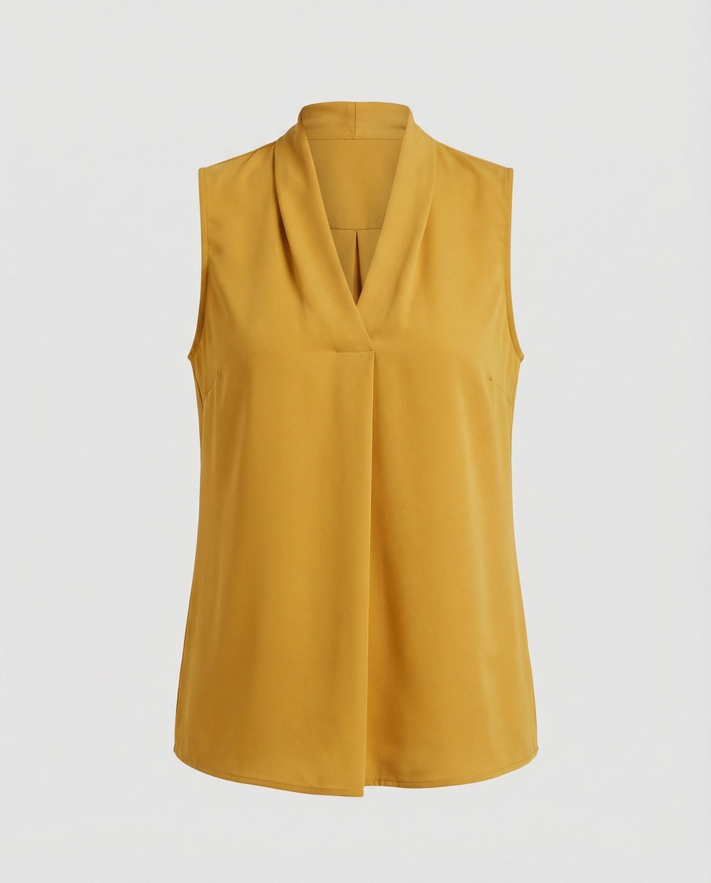 Damen Ärmelloses Sommertop Stoff Elegant Weißen