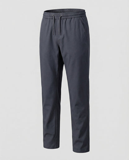 Herren Chino Hose Elastisch Mit Tunnelzug