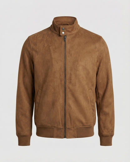 Herren Wildleder Bomberjacke - Eveloria