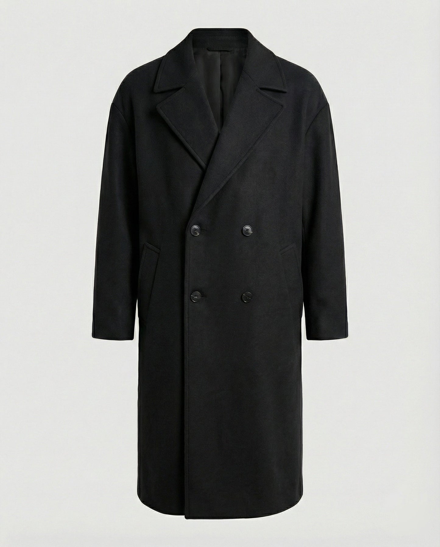 Eleganter Herren Mantel Wolle Optik