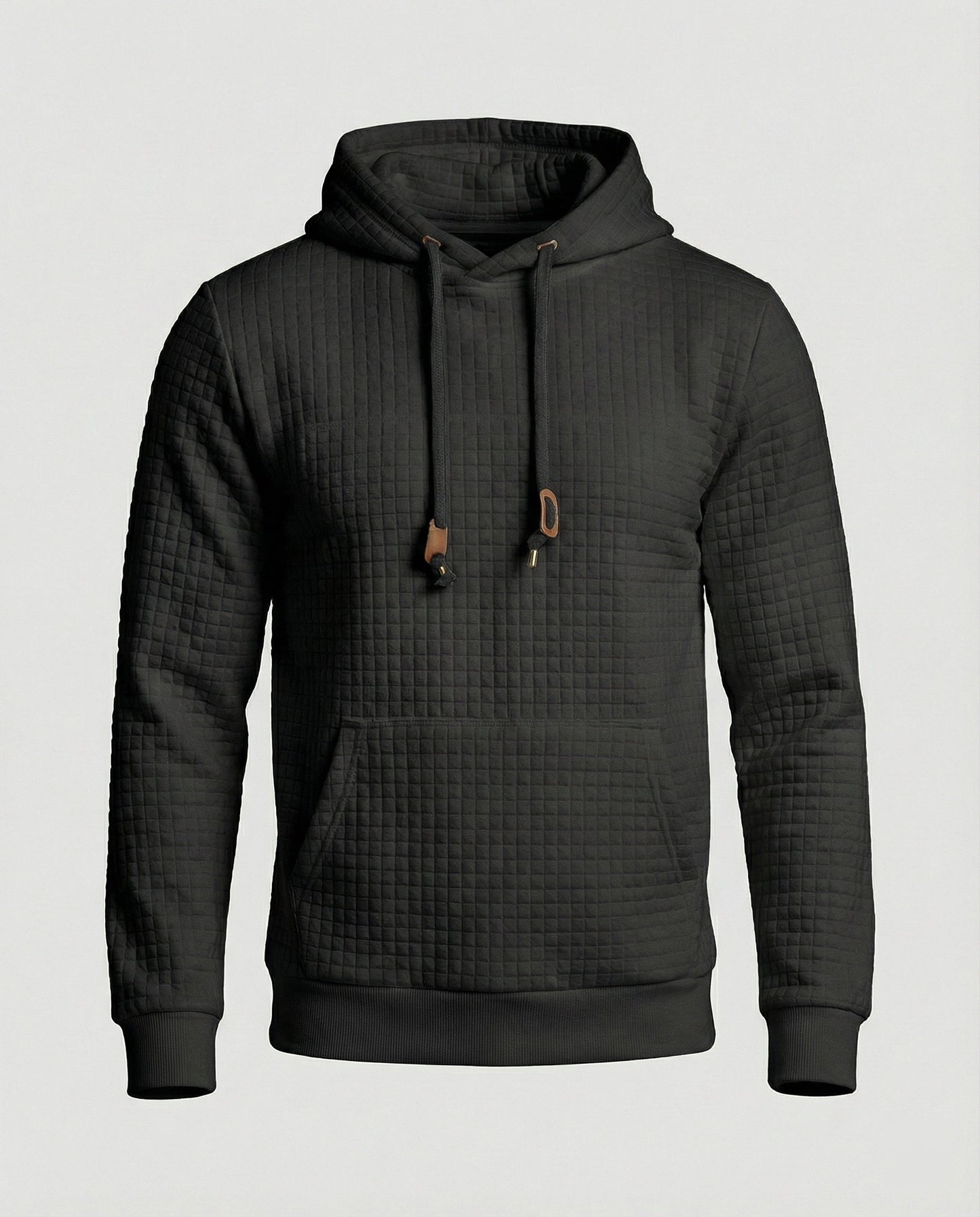 Herren Hoodie Lässig Baumwolle Grau