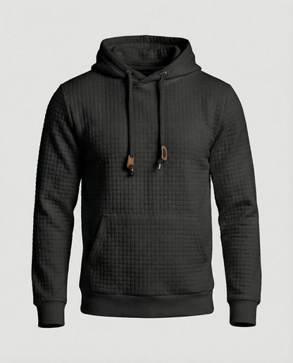 Herren Hoodie Lässig Baumwolle Grau
