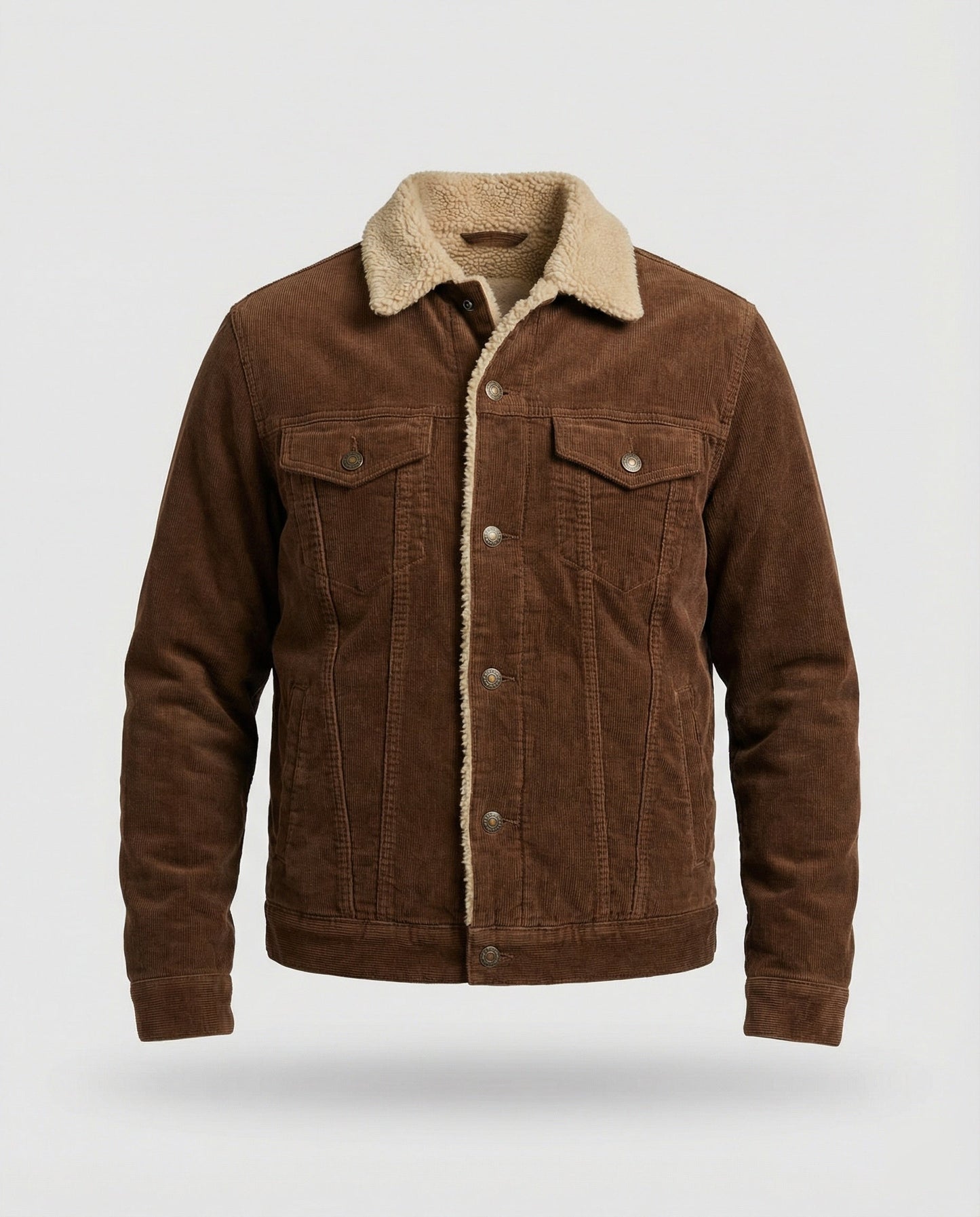 Herren Cordjacke Elegant Braun