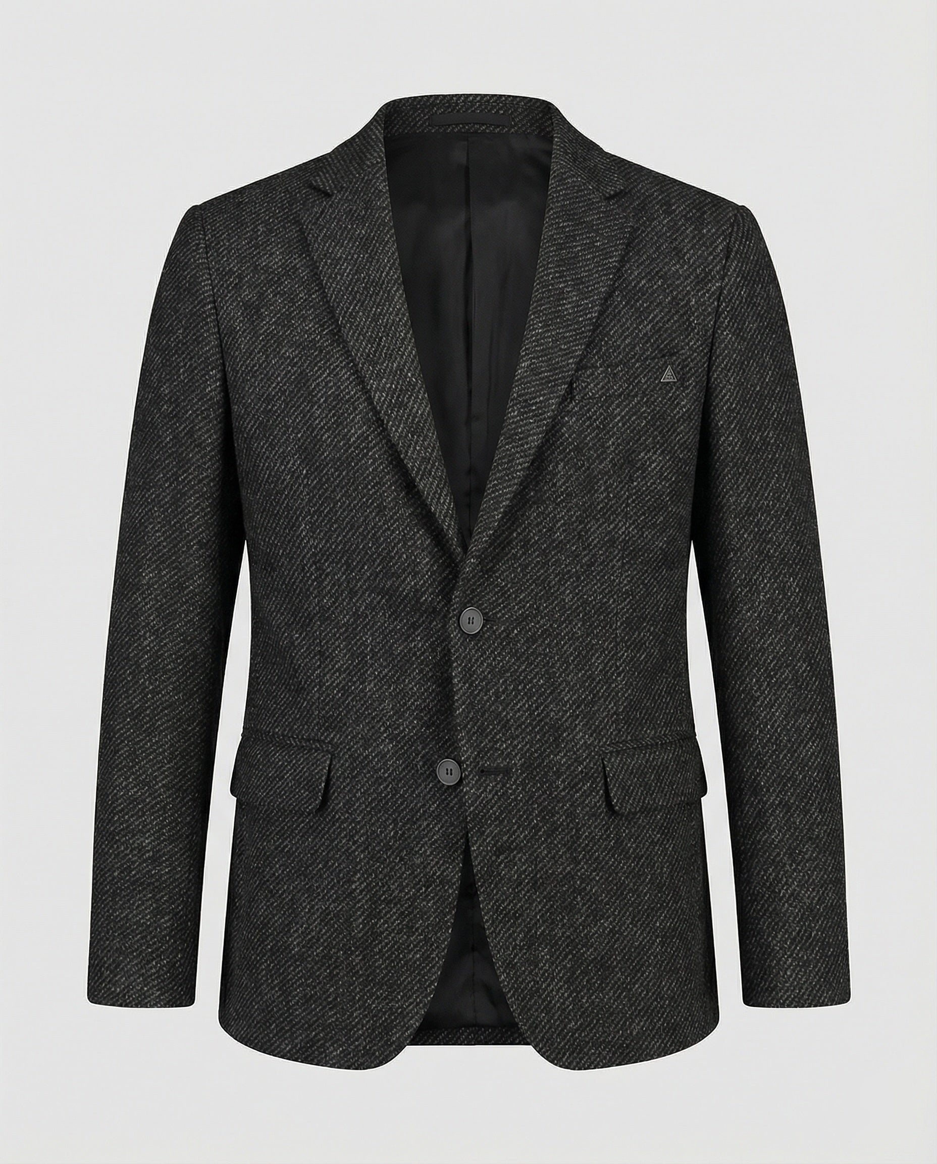 Herren Slim-Fit Sakko Tweed 2-Knopf - Eveloria