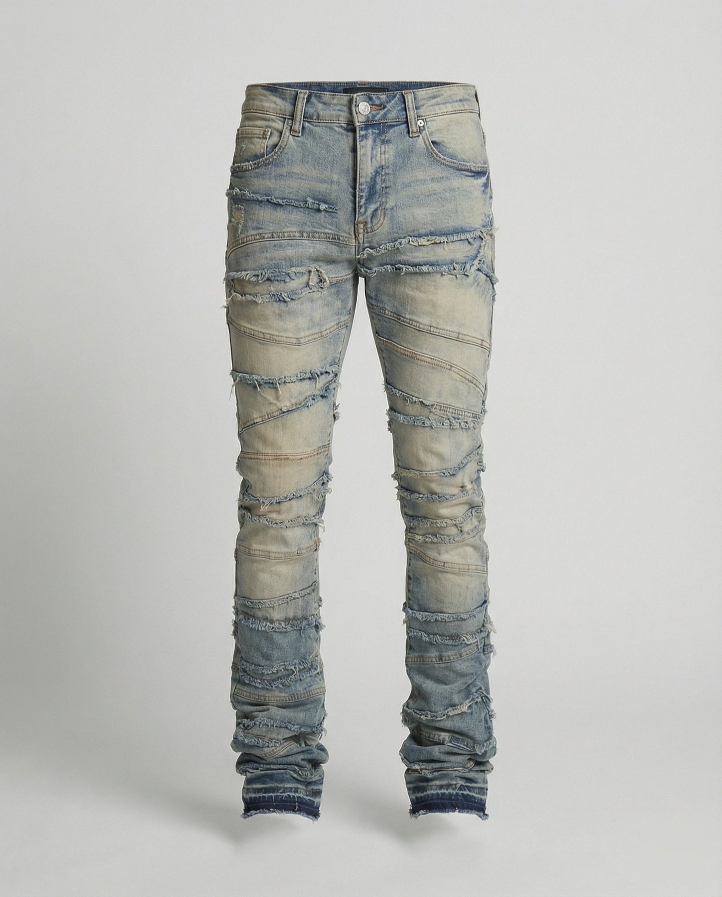 Herren Slimfit Jeans Destroyed dunkelblau