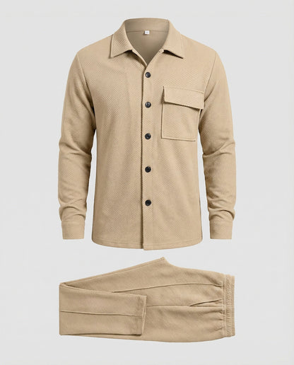 Herren Cardigan Strukturdesign Wollig Grau