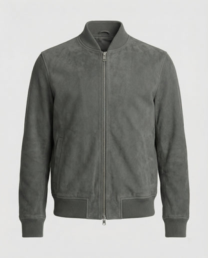 Herren Bomberjacke Lederoptik