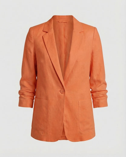 Damen Blazer Lang Leder