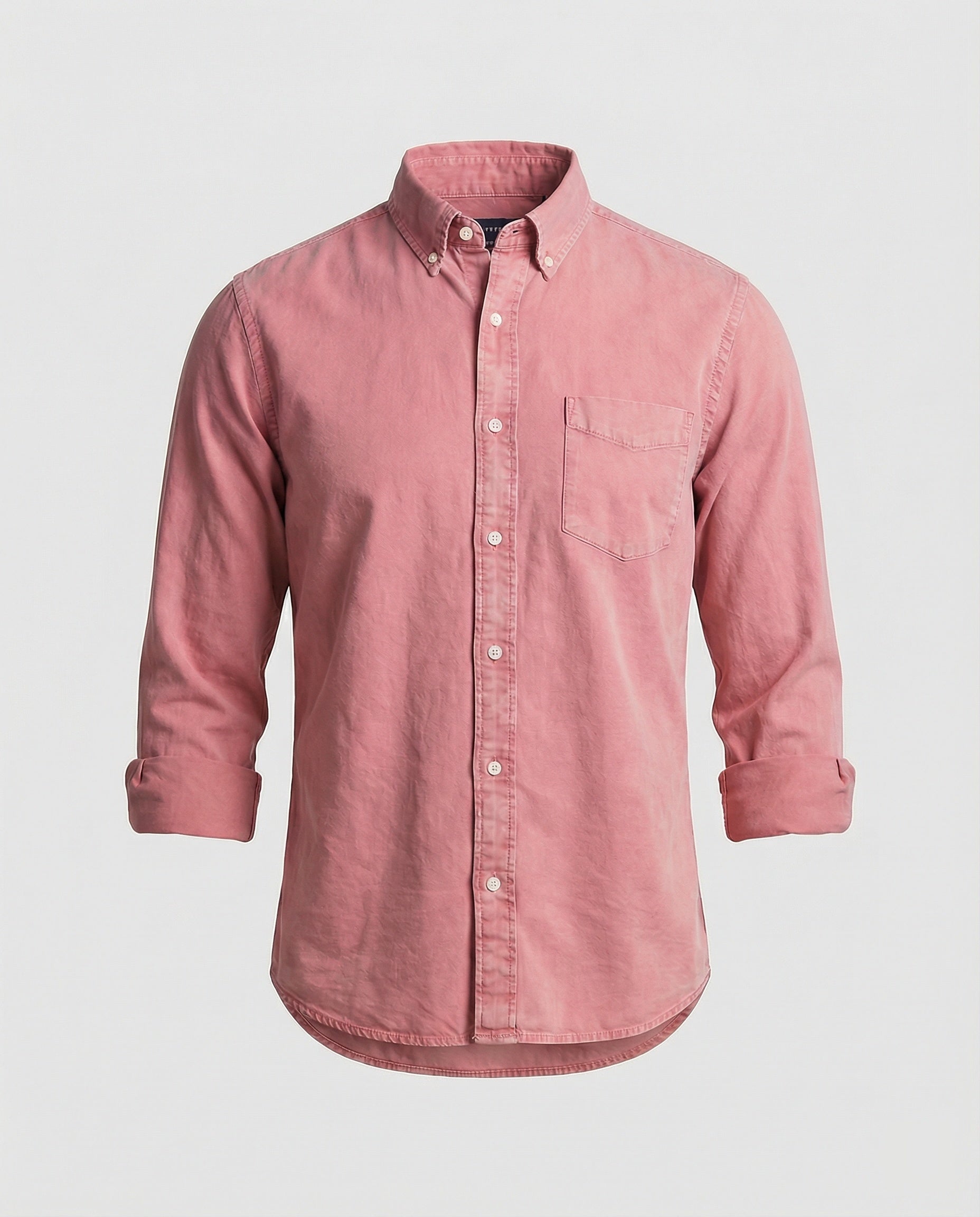 Herren Oxfordhemd Button Down Baumwolle Weiß - Eveloria