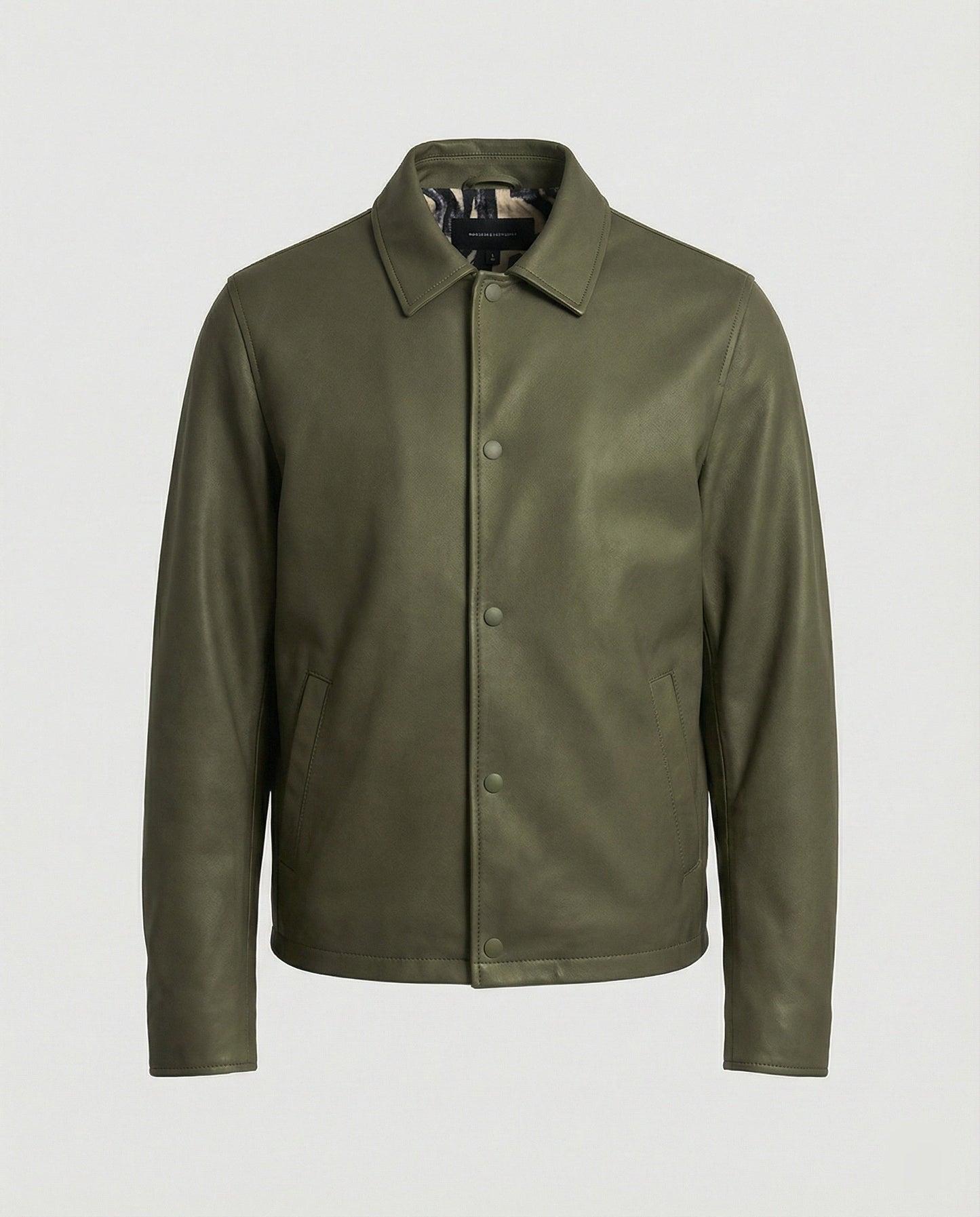 Herren Lederjacke Übergangsjacke Lederoptik
