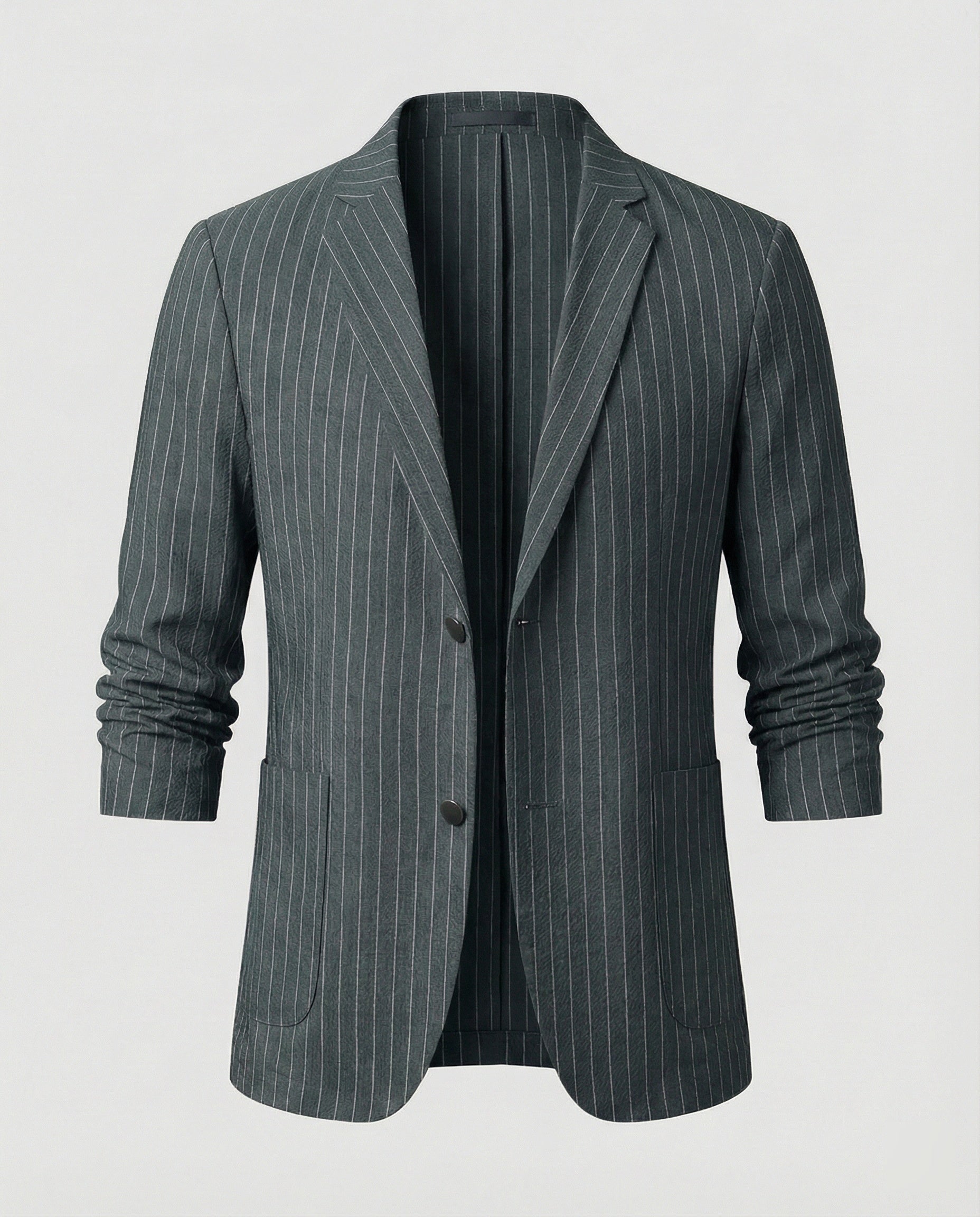 Herren Slim-Fit Sakko Nadelstreifen Sommer - Eveloria