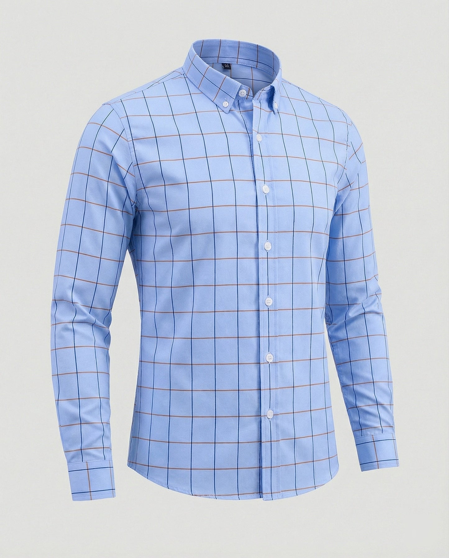 Herren Businesshemd Slim Fit Kentkragen Weiß