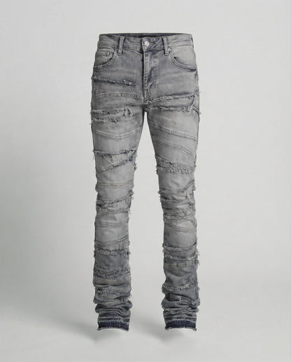Herren Slimfit Jeans Destroyed dunkelblau