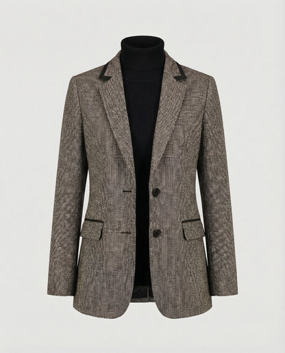Herren Glencheck Sakko Slim Fit