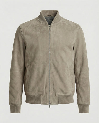 Herren Bomberjacke Lederoptik