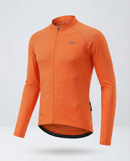 Herren Langarm Fahrradtrikot Mit Rückentaschen