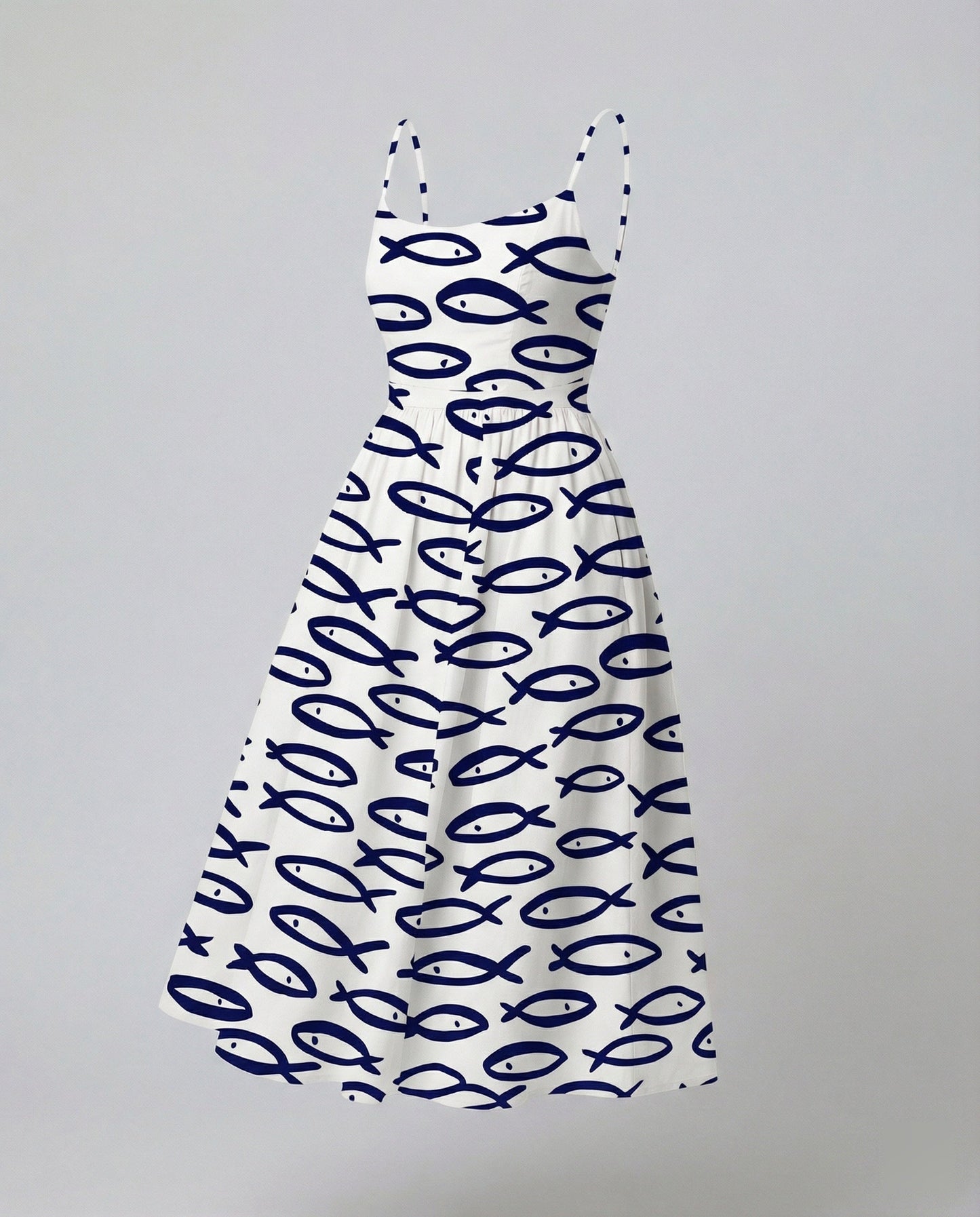 Eveloria Damenkleid Einfarbig U-Ausschnitt Strapsen