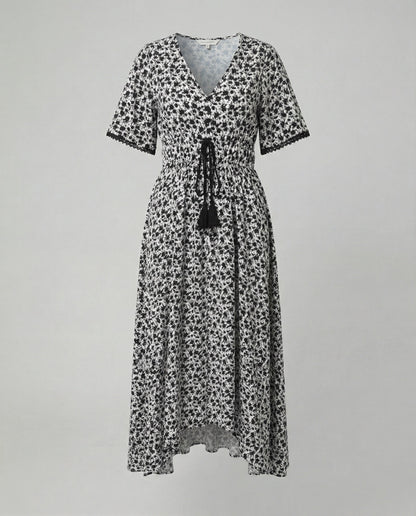 Damen Maxikleid Flora Print