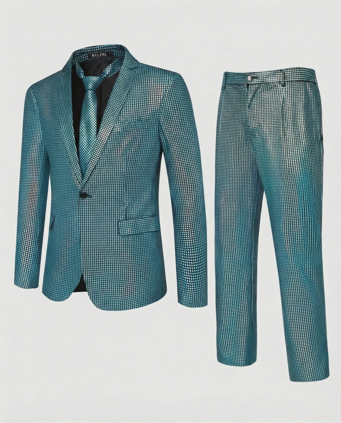 Herren Abendanzug Slim Fit Glanzmuster
