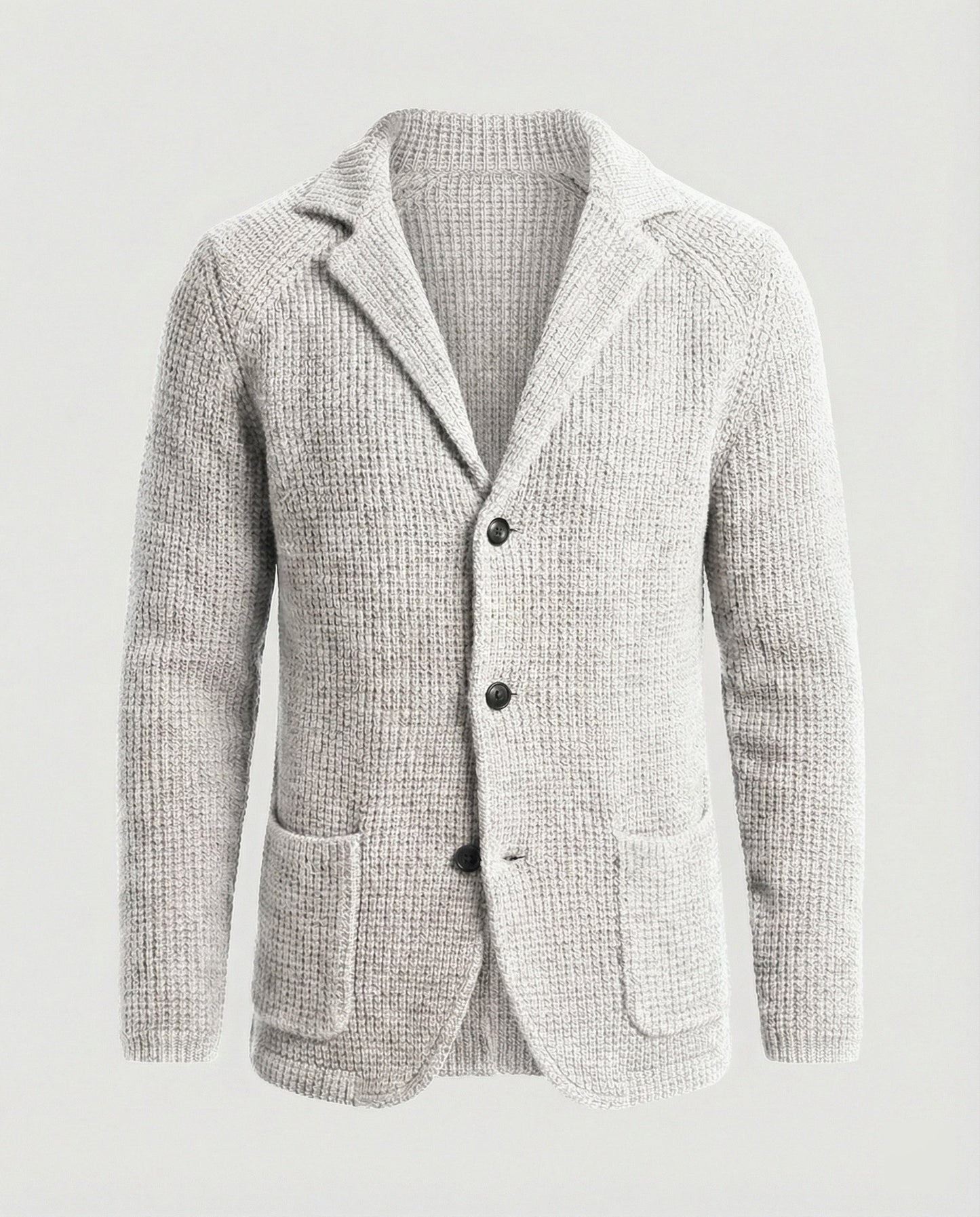 Herren Strickblazer Reverskragen