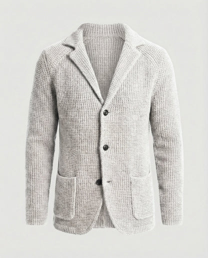 Herren Strickblazer Reverskragen