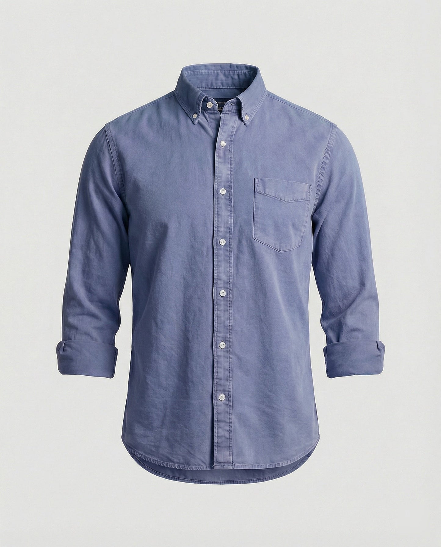Herren Oxfordhemd Button Down Baumwolle Weiß