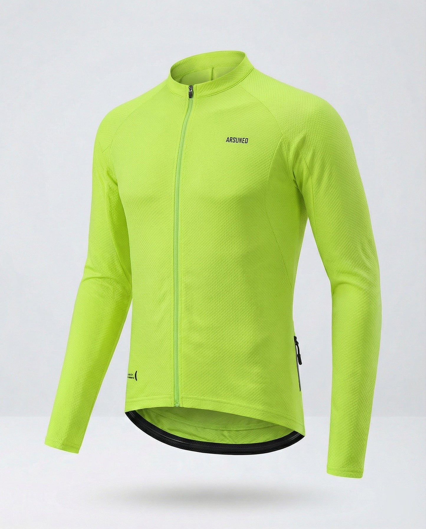 Herren Langarm Fahrradtrikot Mit Rückentaschen