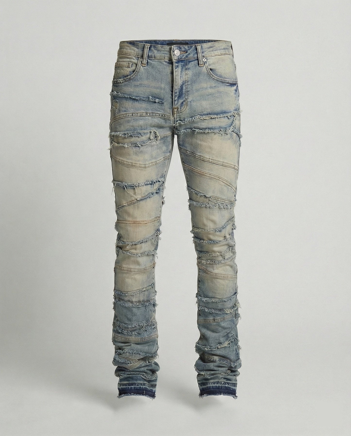 Herren Slimfit Jeans Destroyed dunkelblau