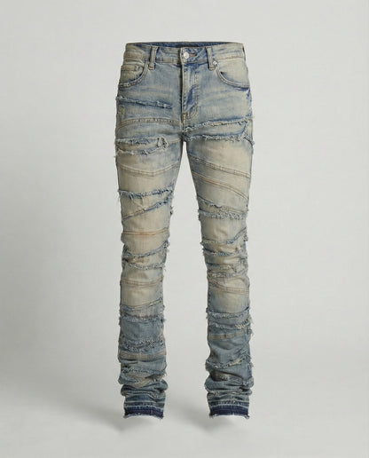 Herren Slimfit Jeans Destroyed dunkelblau