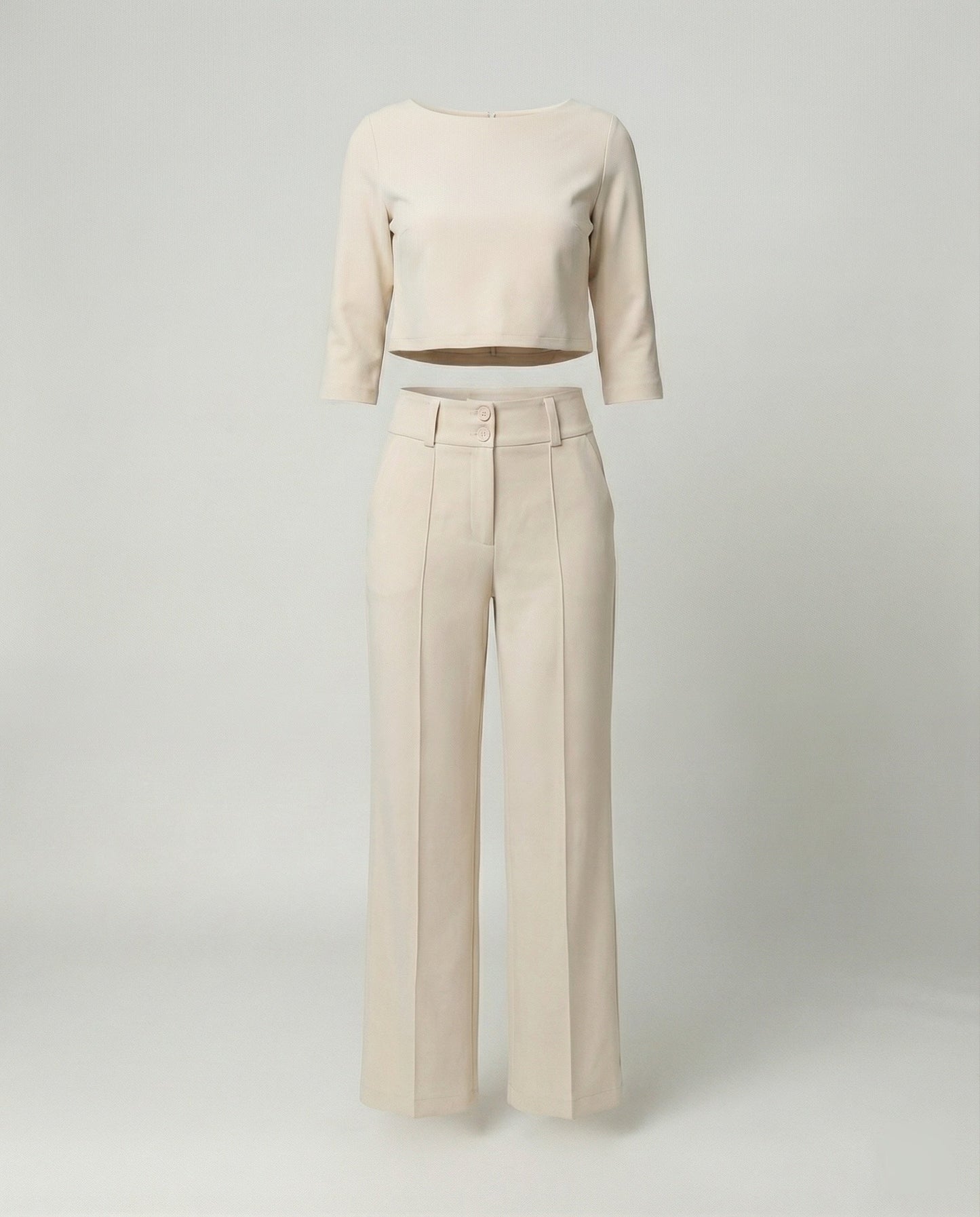 Damen Herbst Hosenset Tailliert